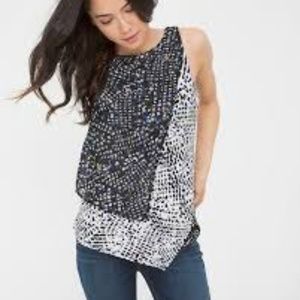 White House Black Market Layered Asymmetric Top